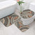 Bula Fiji Classic Masi Tapa Bathroom Set Vintage Brown - Polynesian Pride