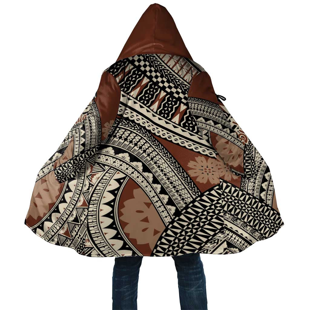 Bula Fiji Classic Masi Tapa Cloak Vintage Brown - Polynesian Pride