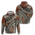 Bula Fiji Classic Masi Tapa Hoodie Vintage Brown - Polynesian Pride