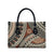 Bula Fiji Classic Masi Tapa Leather Bag Vintage Brown - Polynesian Pride