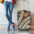 Bula Fiji Classic Masi Tapa Luggage Cover Vintage Brown - Polynesian Pride