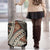 Bula Fiji Classic Masi Tapa Luggage Cover Vintage Brown - Polynesian Pride