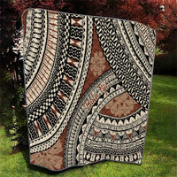Bula Fiji Classic Masi Tapa Quilt Vintage Brown - Polynesian Pride
