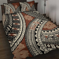 Bula Fiji Classic Masi Tapa Quilt Bed Set Vintage Brown - Polynesian Pride