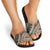 Bula Fiji Classic Masi Tapa Slide Sandals Vintage Brown - Polynesian Pride