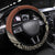 Bula Fiji Classic Masi Tapa Steering Wheel Cover Vintage Brown - Polynesian Pride