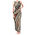 Bula Fiji Classic Masi Tapa Tank Maxi Dress Vintage Brown - Polynesian Pride