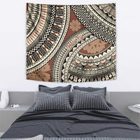 Bula Fiji Classic Masi Tapa Tapestry Vintage Brown - Polynesian Pride
