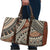 Bula Fiji Classic Masi Tapa Travel Bag Vintage Brown - Polynesian Pride