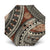 Bula Fiji Classic Masi Tapa Umbrella Vintage Brown - Polynesian Pride