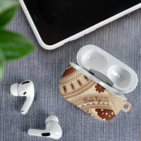 Bula Fiji Classic Masi Tapa AirPods Case Vintage Beige - Polynesian Pride