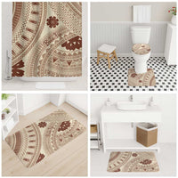 Bula Fiji Classic Masi Tapa Bathroom Set Vintage Beige - Polynesian Pride