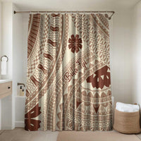 Bula Fiji Classic Masi Tapa Bathroom Set Vintage Beige - Polynesian Pride