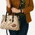 Bula Fiji Classic Masi Tapa Leather Bag Vintage Beige - Polynesian Pride