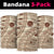 Bula Fiji Classic Masi Tapa Neck Gaiter Vintage Beige - Polynesian Pride