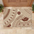 Bula Fiji Classic Masi Tapa Rubber Doormat Vintage Beige - Polynesian Pride