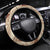 Bula Fiji Classic Masi Tapa Steering Wheel Cover Vintage Beige - Polynesian Pride