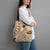 Bula Fiji Classic Masi Tapa Tote Bag Vintage Beige - Polynesian Pride