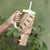 Bula Fiji Classic Masi Tapa Tumbler With Handle Vintage Beige - Polynesian Pride
