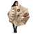 Bula Fiji Classic Masi Tapa Umbrella Vintage Beige - Polynesian Pride