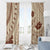 Bula Fiji Classic Masi Tapa Window Curtain Vintage Beige - Polynesian Pride