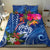 Guam Christmas Bedding Set Turtle Mix Tapa Felis Pasgua LT7 - Polynesian Pride