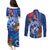 Guam Christmas Couples Matching Puletasi Dress and Long Sleeve Button Shirt Turtle Mix Tapa Felis Pasgua LT7 - Polynesian Pride
