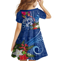 Guam Christmas Family Matching Summer Maxi Dress and Hawaiian Shirt Turtle Mix Tapa Felis Pasgua LT7 - Polynesian Pride