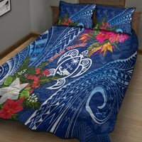 Guam Christmas Quilt Bed Set Turtle Mix Tapa Felis Pasgua LT7 - Polynesian Pride