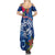 Guam Christmas Summer Maxi Dress Turtle Mix Tapa Felis Pasgua LT7 - Polynesian Pride
