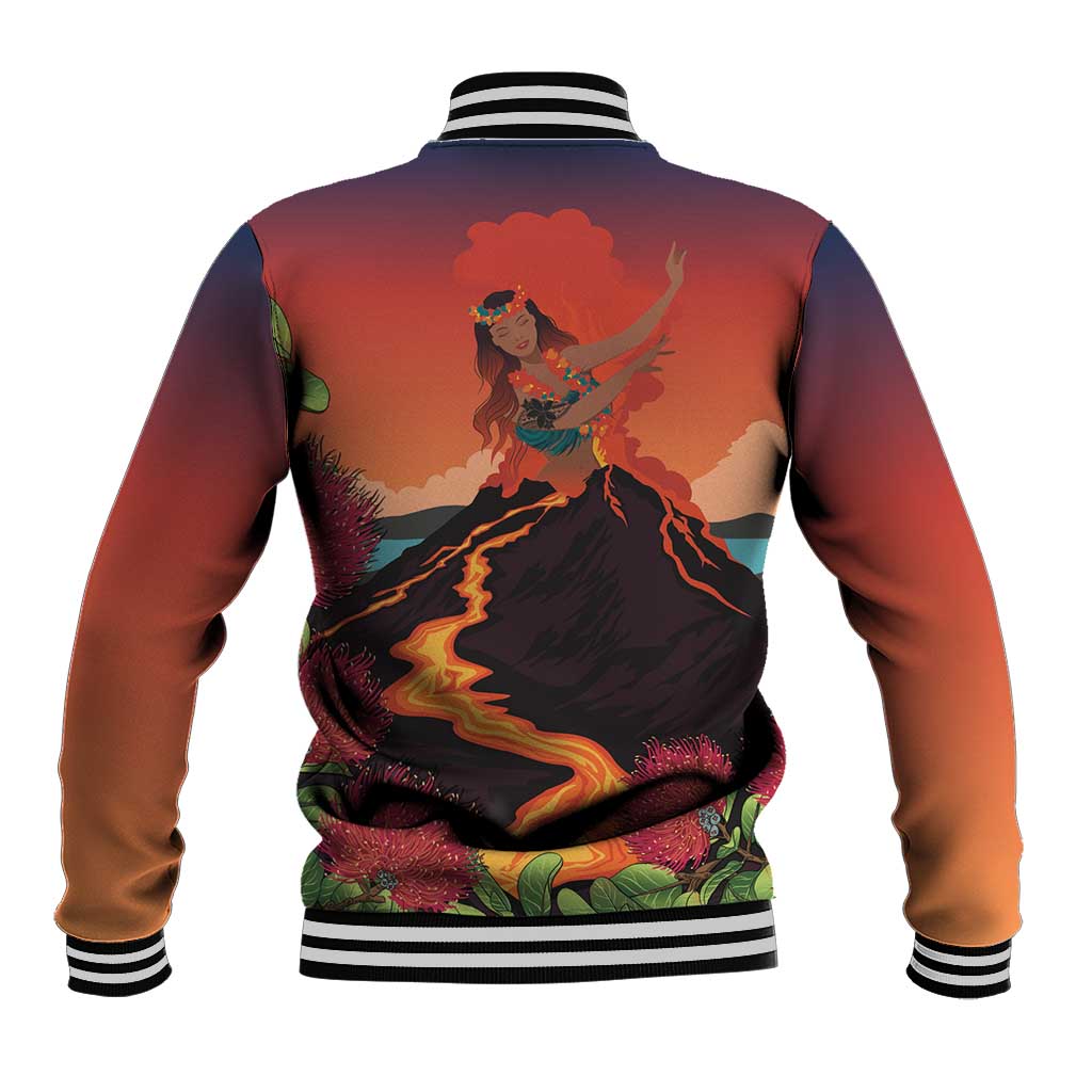Hawaii Kilauea Volcano Baseball Jacket Pele Goddess
