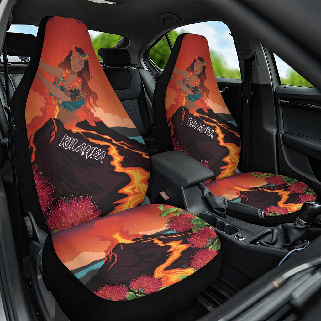 Hawaii Kilauea Volcano Car Seat Cover Pele Goddess