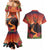 Hawaii Kilauea Volcano Couples Matching Mermaid Dress and Hawaiian Shirt Pele Goddess