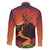 Hawaii Kilauea Volcano Family Matching Long Sleeve Bodycon Dress and Hawaiian Shirt Pele Goddess
