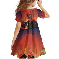 Hawaii Kilauea Volcano Family Matching Tank Maxi Dress and Hawaiian Shirt Pele Goddess