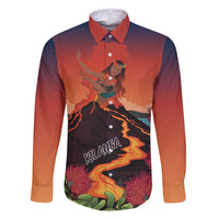 Hawaii Kilauea Volcano Family Matching Tank Maxi Dress and Hawaiian Shirt Pele Goddess