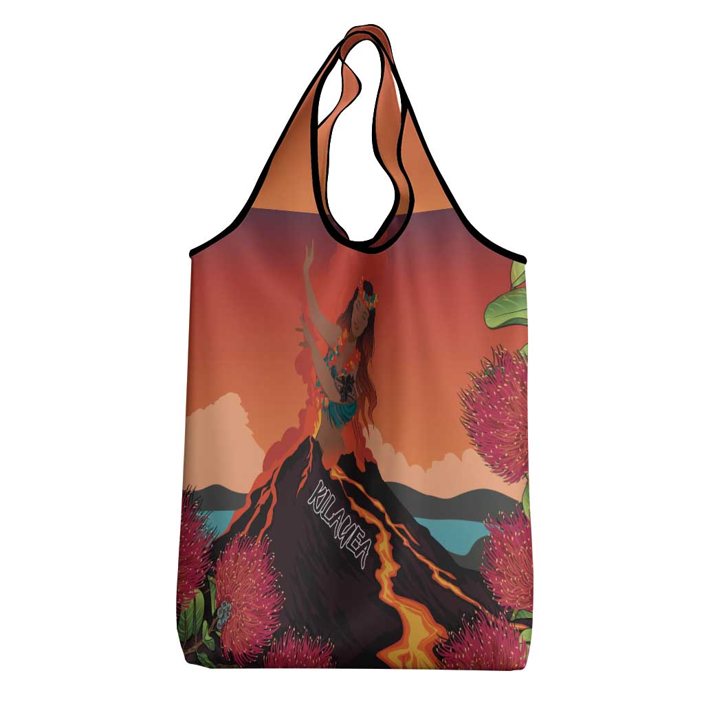 Hawaii Kilauea Volcano Grocery Bag Pele Goddess