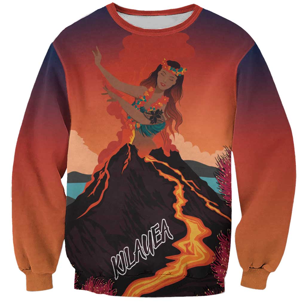 Hawaii Kilauea Volcano Sweatshirt Pele Goddess