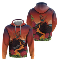 Hawaii Kilauea Volcano Zip Hoodie Pele Goddess