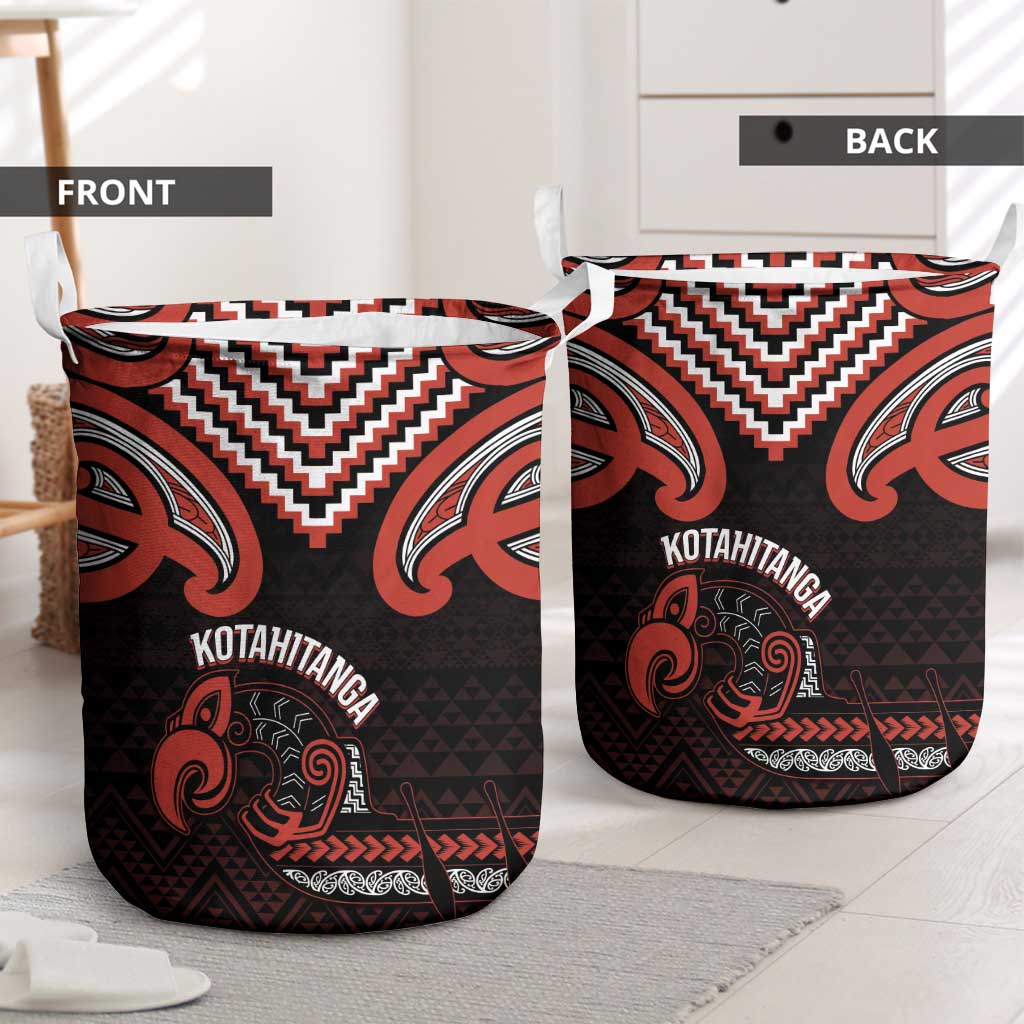 Maori Waitangi Laundry Basket Kotahitanga Poutama Mix Whakairo - Polynesian Pride