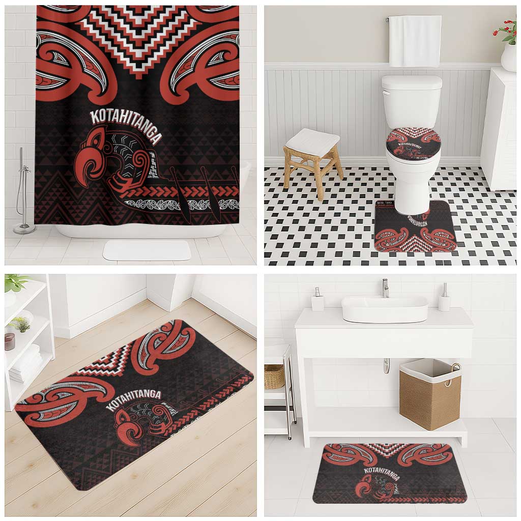 Maori Waitangi Bathroom Set Kotahitanga Poutama Mix Whakairo - Polynesian Pride