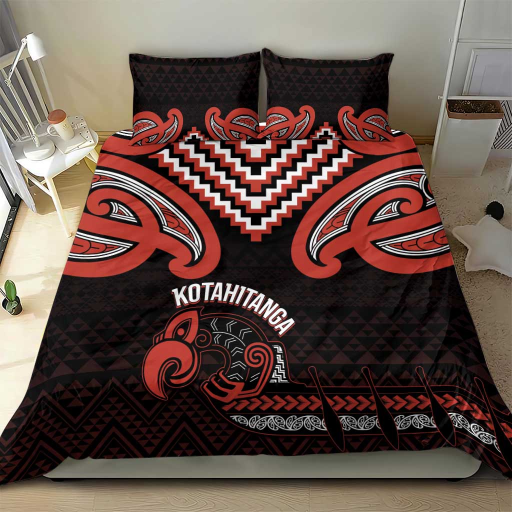 Maori Waitangi Bedding Set Kotahitanga Poutama Mix Whakairo - Polynesian Pride