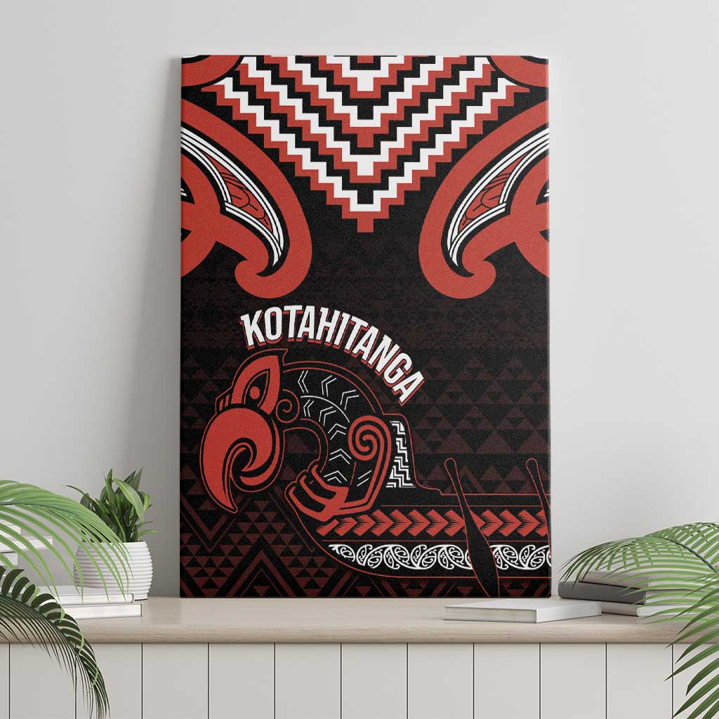 Maori Waitangi Canvas Wall Art Kotahitanga Poutama Mix Whakairo - Polynesian Pride