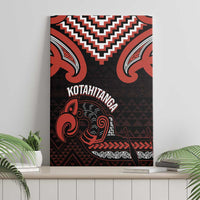 Maori Waitangi Canvas Wall Art Kotahitanga Poutama Mix Whakairo - Polynesian Pride