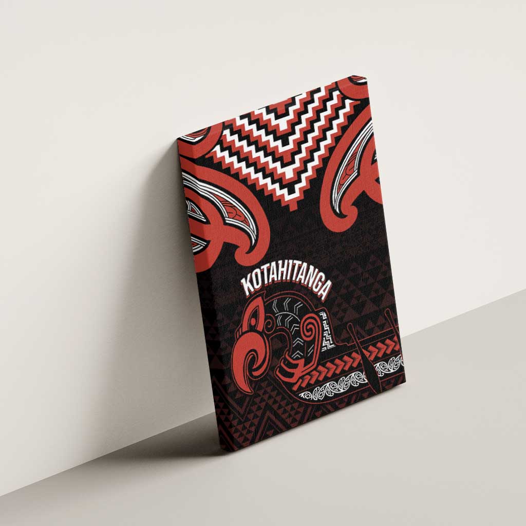 Maori Waitangi Canvas Wall Art Kotahitanga Poutama Mix Whakairo - Polynesian Pride