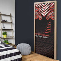 Maori Waitangi Door Cover Kotahitanga Poutama Mix Whakairo - Polynesian Pride