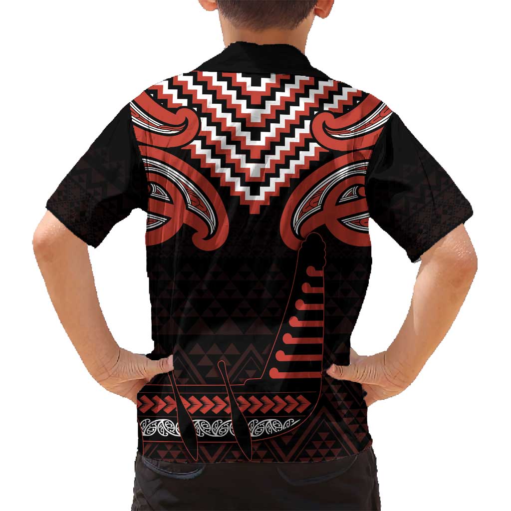 Maori Waitangi Family Matching Long Sleeve Bodycon Dress and Hawaiian Shirt Kotahitanga Poutama Mix Whakairo - Polynesian Pride