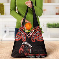Maori Waitangi Grocery Bag Kotahitanga Poutama Mix Whakairo - Polynesian Pride