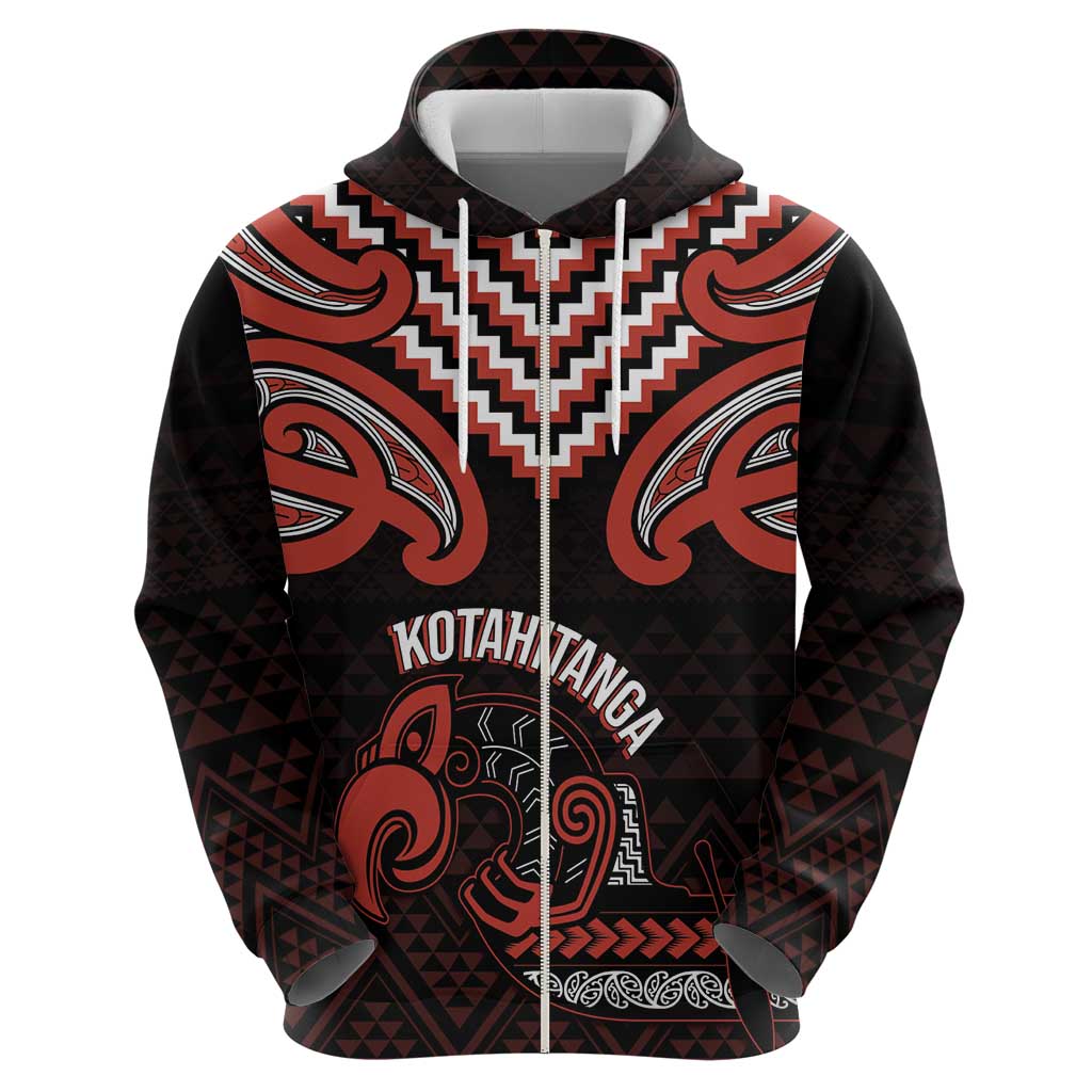 Maori Waitangi Hoodie Kotahitanga Poutama Mix Whakairo - Polynesian Pride