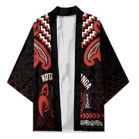 Maori Waitangi Kimono Kotahitanga Poutama Mix Whakairo - Polynesian Pride